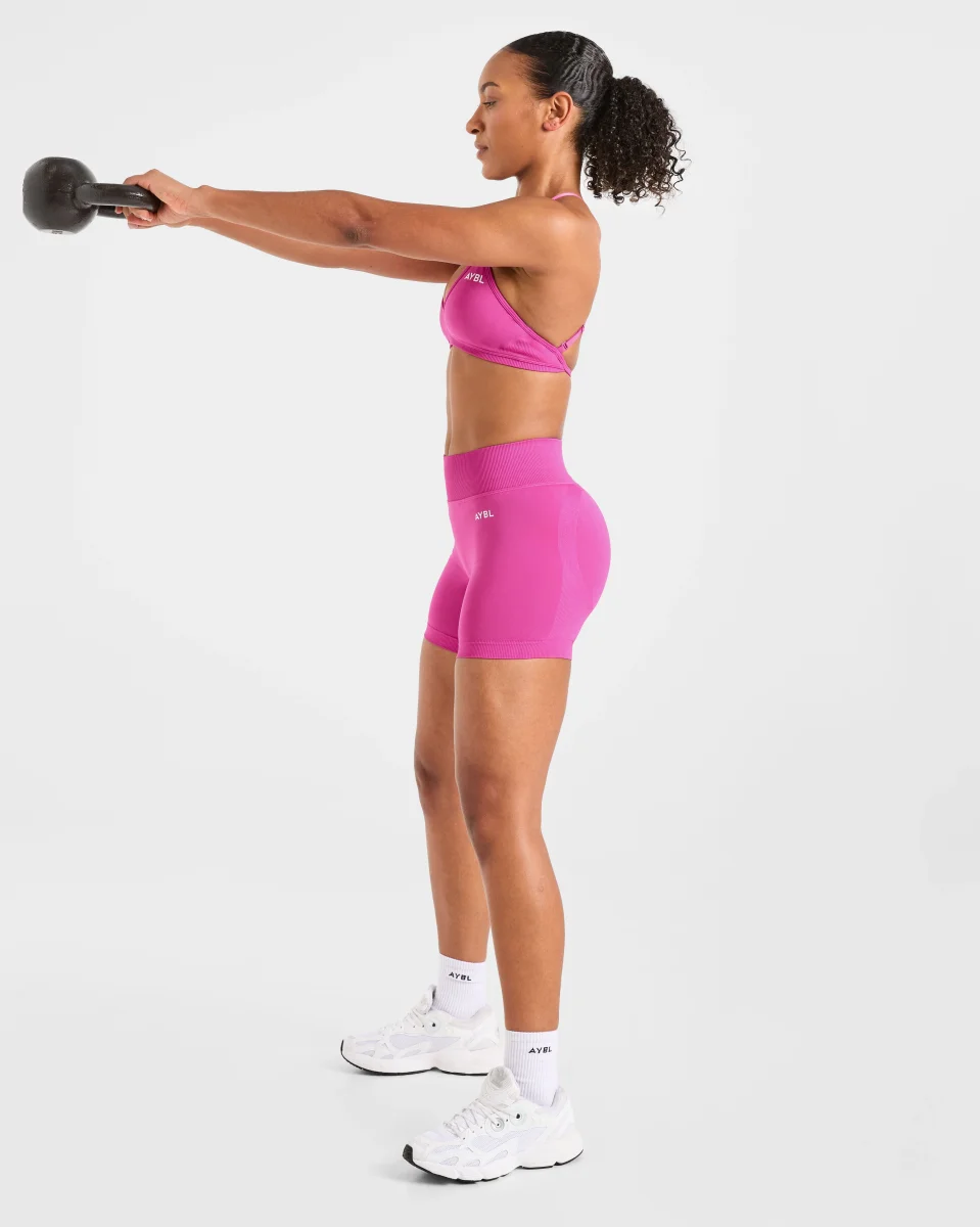 Adapt Seamless Strappy Sports Bra - Rosa – Bild 8