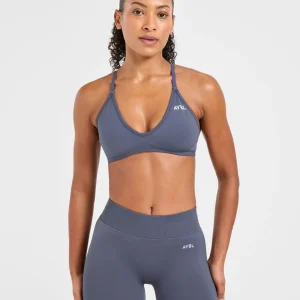 Adapt Seamless Strappy Sports Bra - Slate
