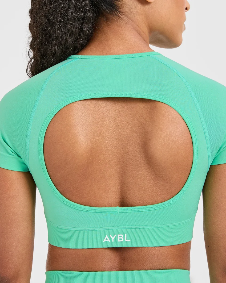 Adapt Seamless Crop Top - Spring Mint – Bild 7