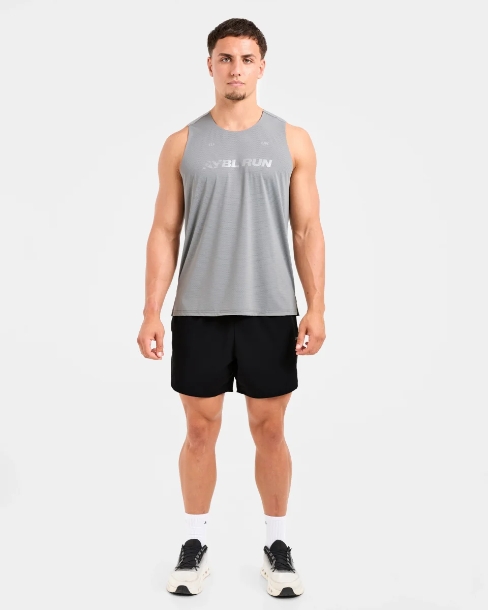 Run Loose Tank - Thunder Grau – Bild 4