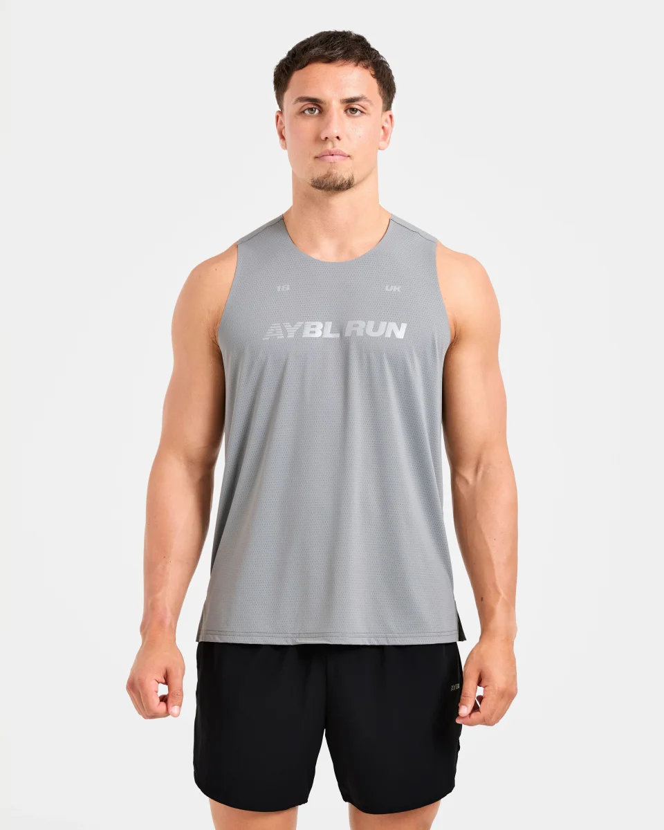 Run Loose Tank - Thunder Grau