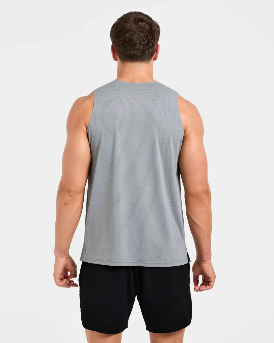 Run Loose Tank - Thunder Grau – Bild 3