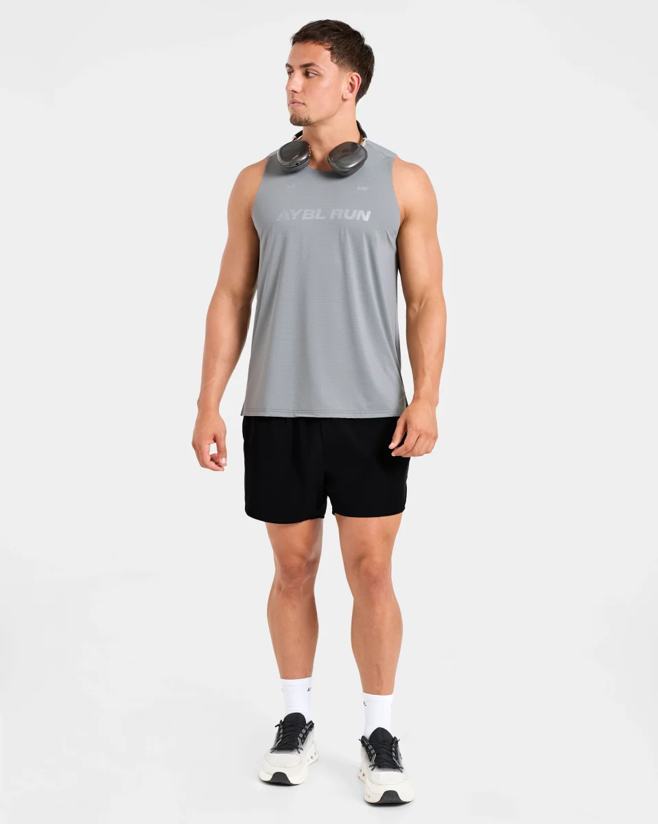 Run Loose Tank - Thunder Grau – Bild 8