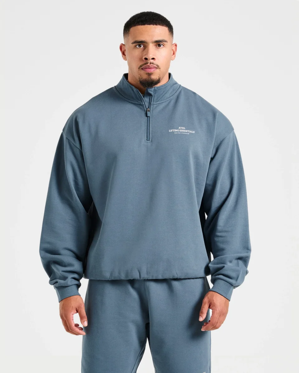 Apex Lifting Essentials 1/4 Zip Pullover - Titanium Blau – Bild 3