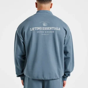 Apex Lifting Essentials 1/4 Zip Pullover - Titanium Blau