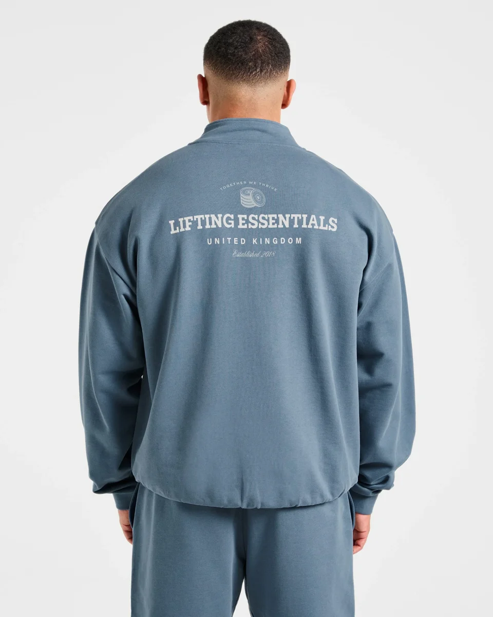 Apex Lifting Essentials 1/4 Zip Pullover - Titanium Blau