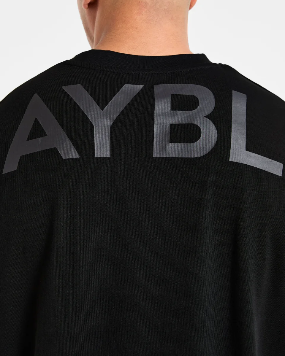 Essential Oversized Graphic Tank - Schwarz – Bild 7
