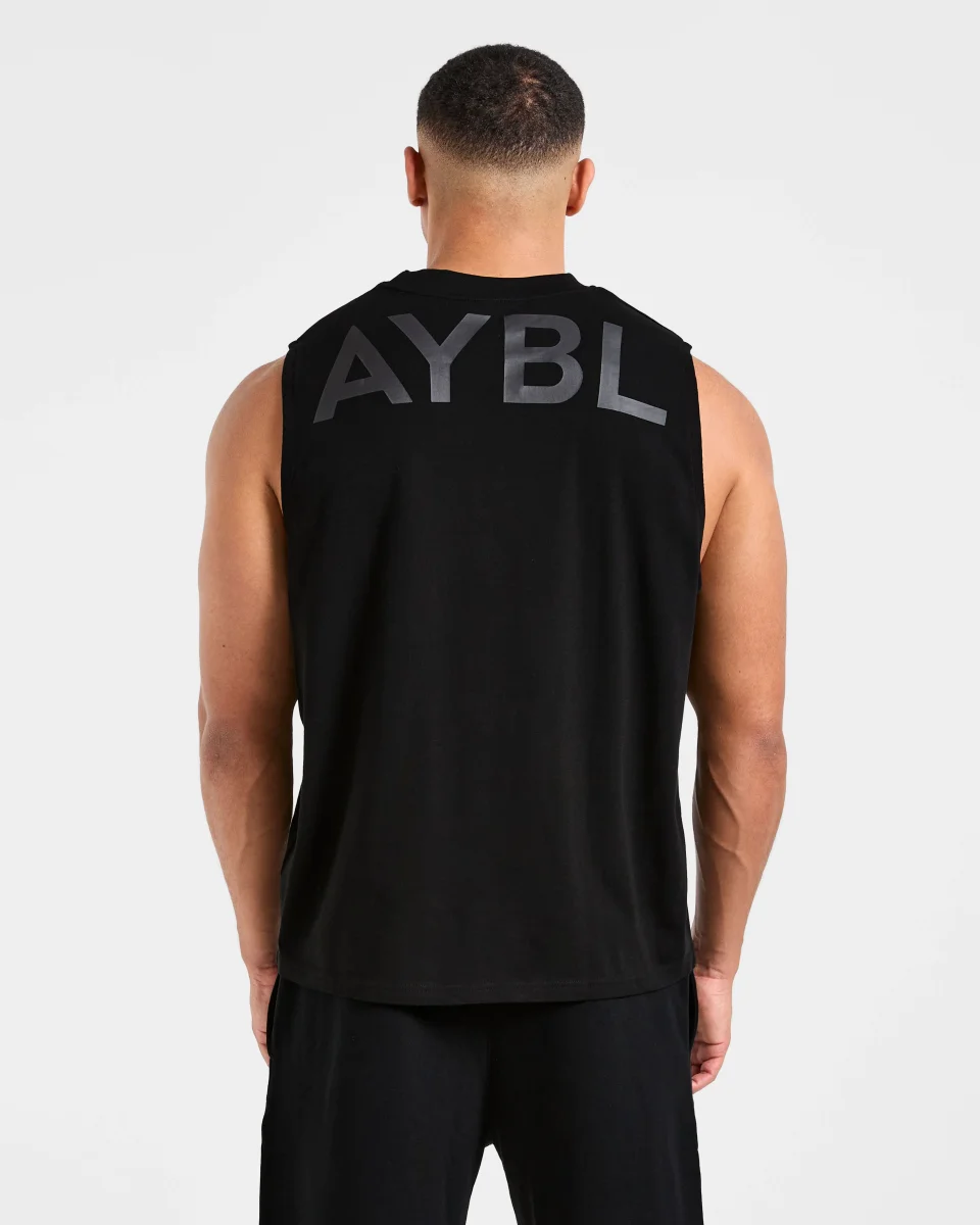 Essential Oversized Graphic Tank - Schwarz – Bild 2