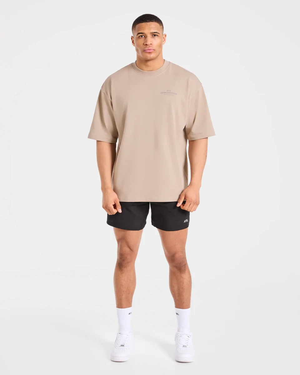Apex Lifting Essentials Oversized T Shirt - Deep Fog – Bild 4