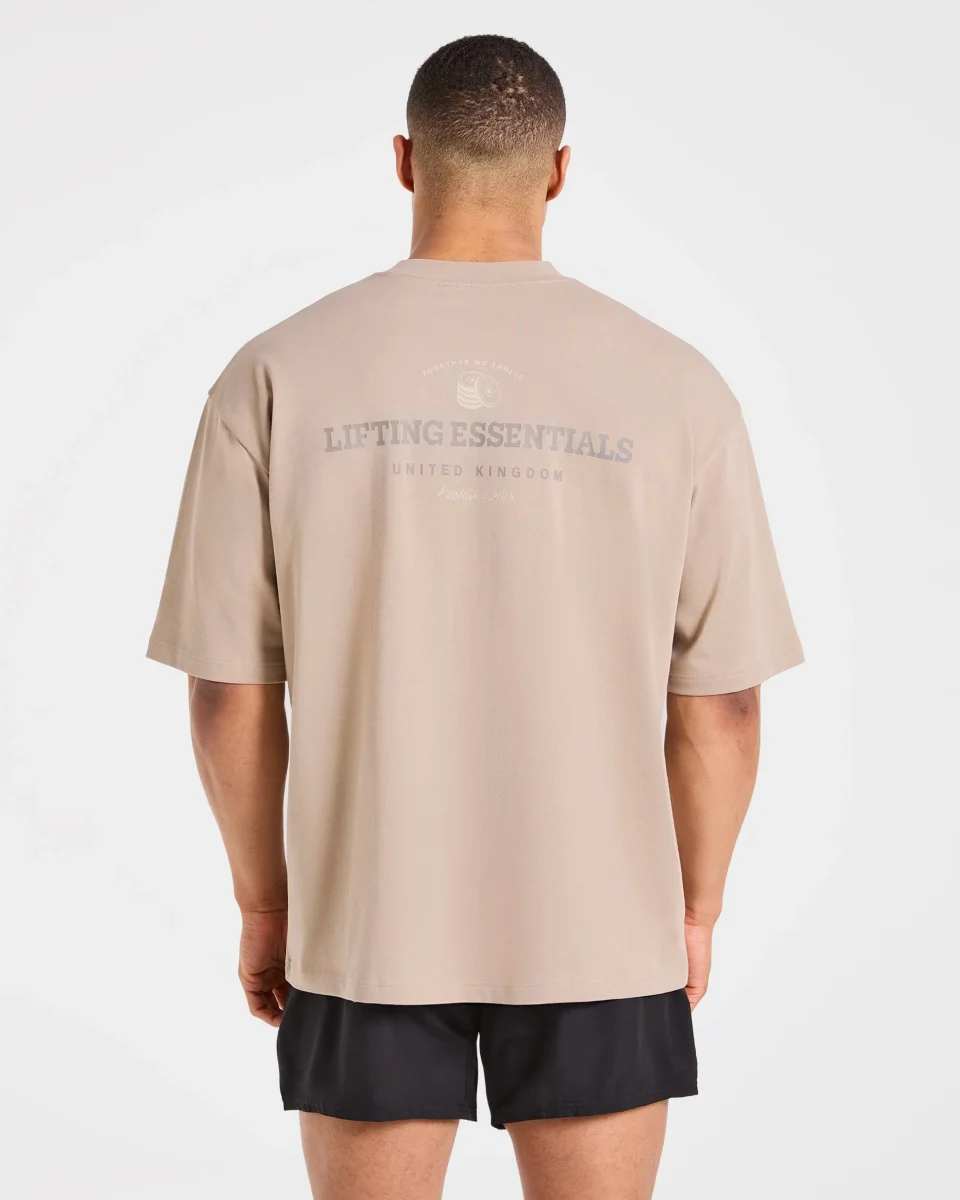 Apex Lifting Essentials Oversized T Shirt - Deep Fog – Bild 2