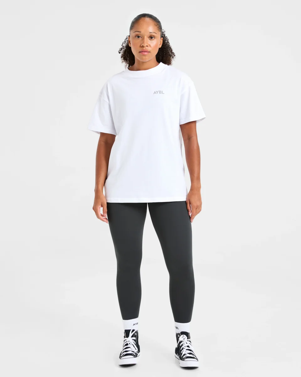 Lift Graphic Oversized T Shirt - White – Bild 4