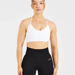 Essential Ruched Sports Bra - Weiß