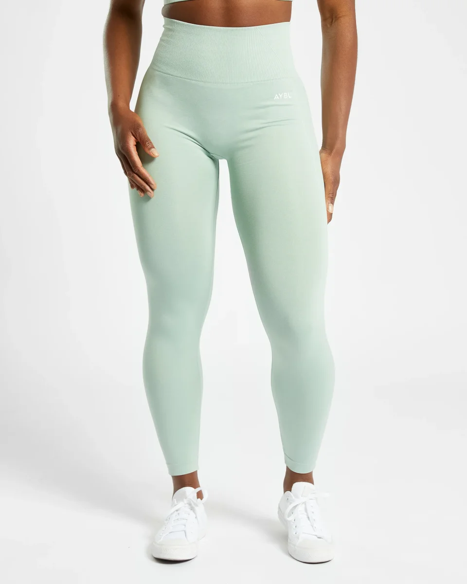Empower Seamless Leggings - Spring Grün Marl – Bild 2
