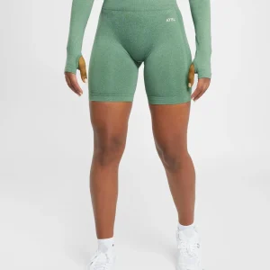 Empower Seamless Cycling Shorts - Olive Marl