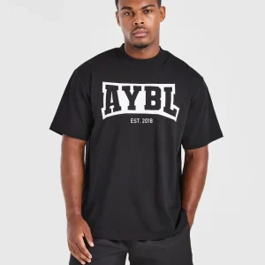 Academy Oversized T Shirt - Schwarz