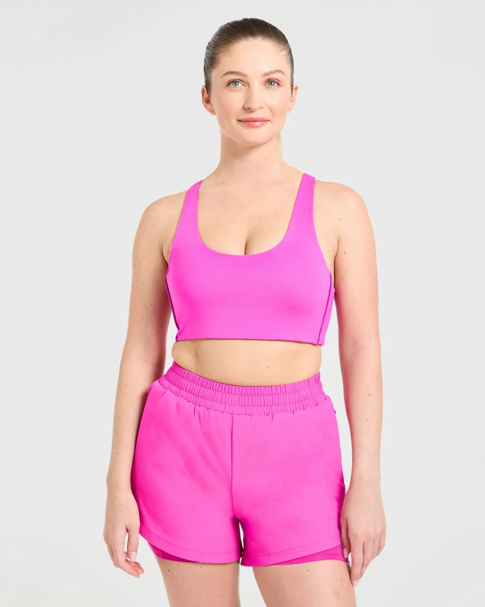 Run Sports Bra - Vibrant Magenta